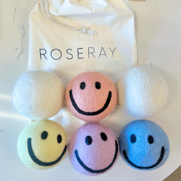 ROSERAY® 100% Wool Dryer Balls - Smiley